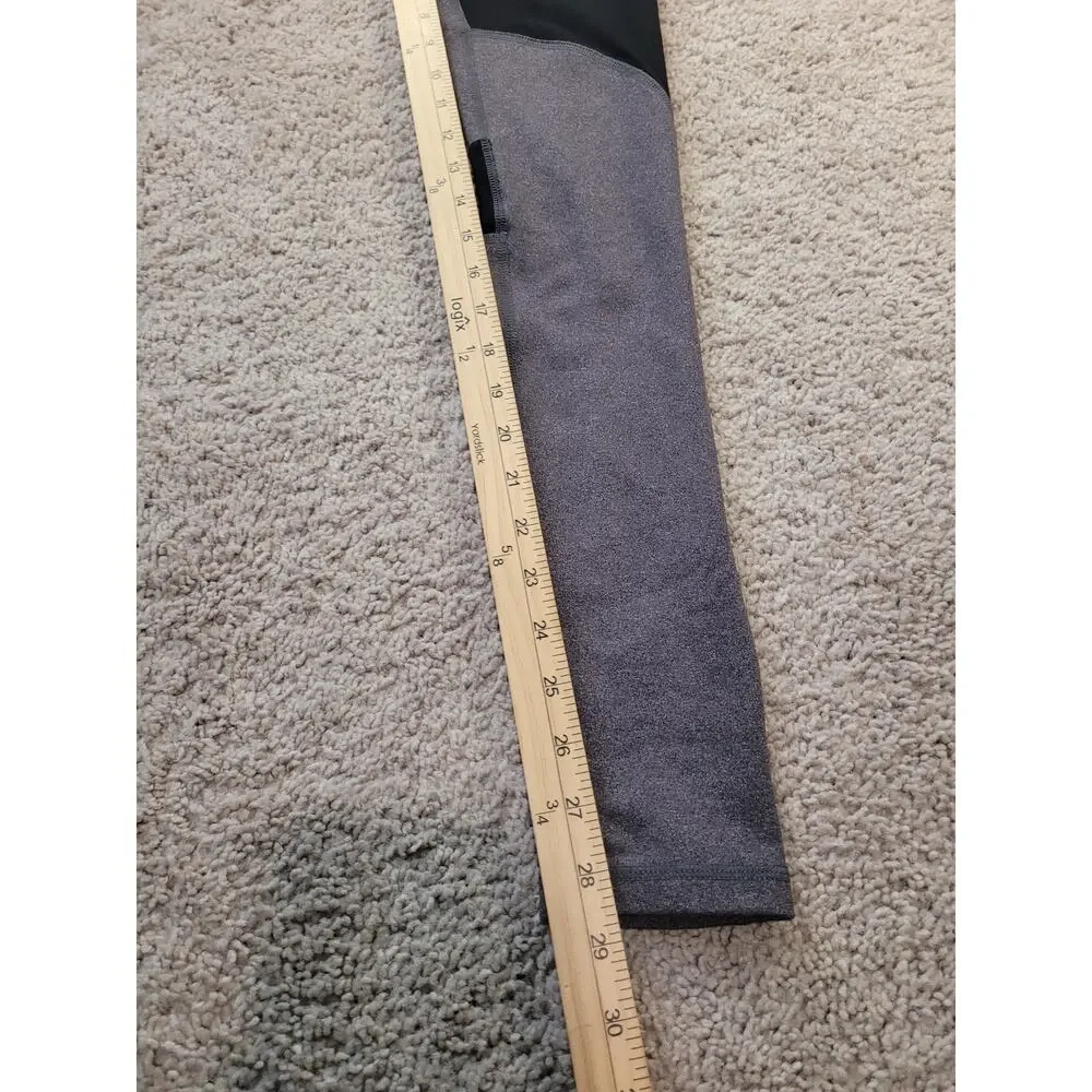 ALO Yoga Coast Leggings M Gray Mesh Stirrup Athleisure Y2K
